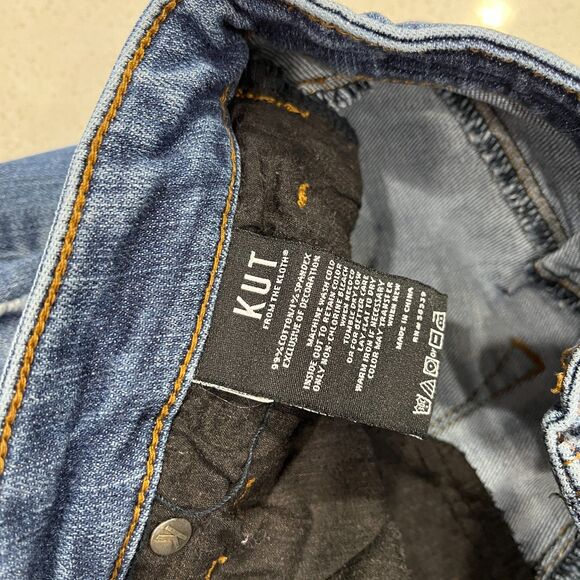 Kut from the Kloth Reese Ankle Jeans Size 4 – Floral Embroidered Denim - Picture 11 of 16